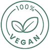 100% vegan candle product icon