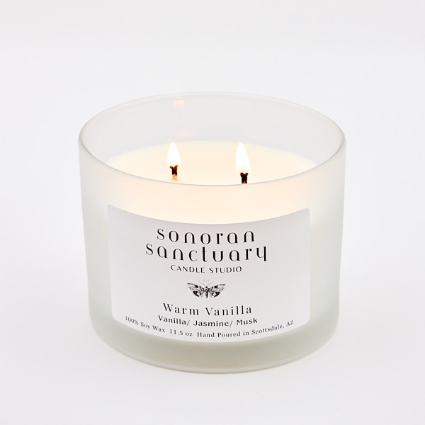 Warm Vanilla Tumbler Candle - Image 3