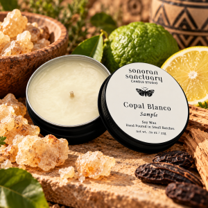 Soy Candle Sample Tins – Copal Blanco